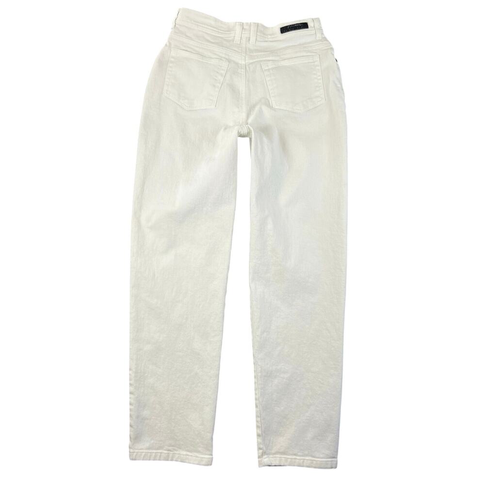 Vintage 90s Gloria Vanderbilt White Straight Leg Denim Jeans High Rise W28 L29